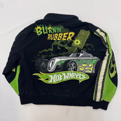 Kids Big Logo Hot Wheels Racing Snap Jacket L 9Y 10Y