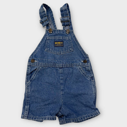 90s Kids Toddler Vintage Oshkosh B’Gosh Vestbak Denim Shortall Made in USA 3T