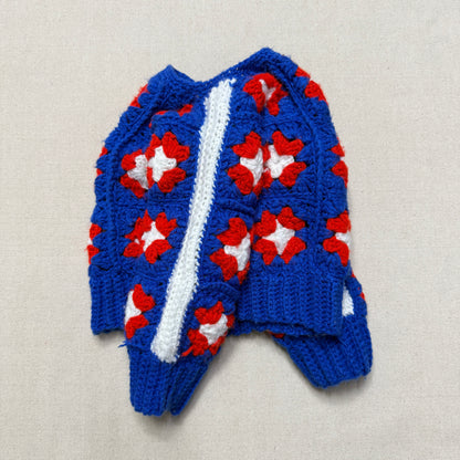 Kids Toddler Vintage Handmade Granny Square Knit Sweater / 2T 3T 4T