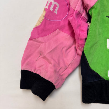 Kids M&M Racing Snap Pink Black Jacket 8Y 9Y 10Y