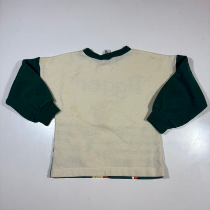 90s 2000s Kids Toddler Vintage Disney Pooh Tiger Pullover Long  Sleeve Light Sweatshirt 2T 3T 4Y