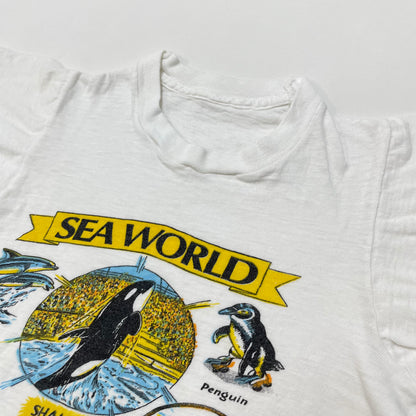 70s Kids Toddler Vintage Sea World Aurora Ohio Sea Animals Water Show Souvenir Tshirt / 2y 3y 4y