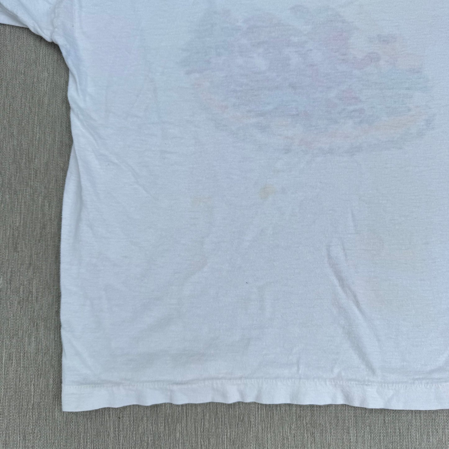 70s Kids Vintage Monchen Yoddlers Print SouvenirWhite 100% Cotton Single Stitch Short Sleeve T-Shirt 10Y Baby Tee XS Adult