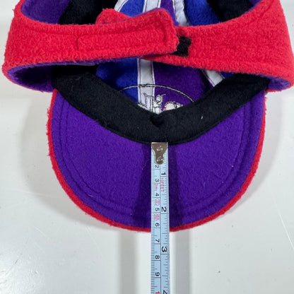 2000s Vintage Nike Kids Toddler Multicolored Fleece Warm Hat With Straps One Size Fits All 2T 3T