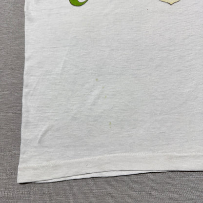 70s Kids Vintage Hanes Utah Honey Bee Souvenir Print White Short Sleeve T-Shirt M 10Y 11Y 12Y Made in USA