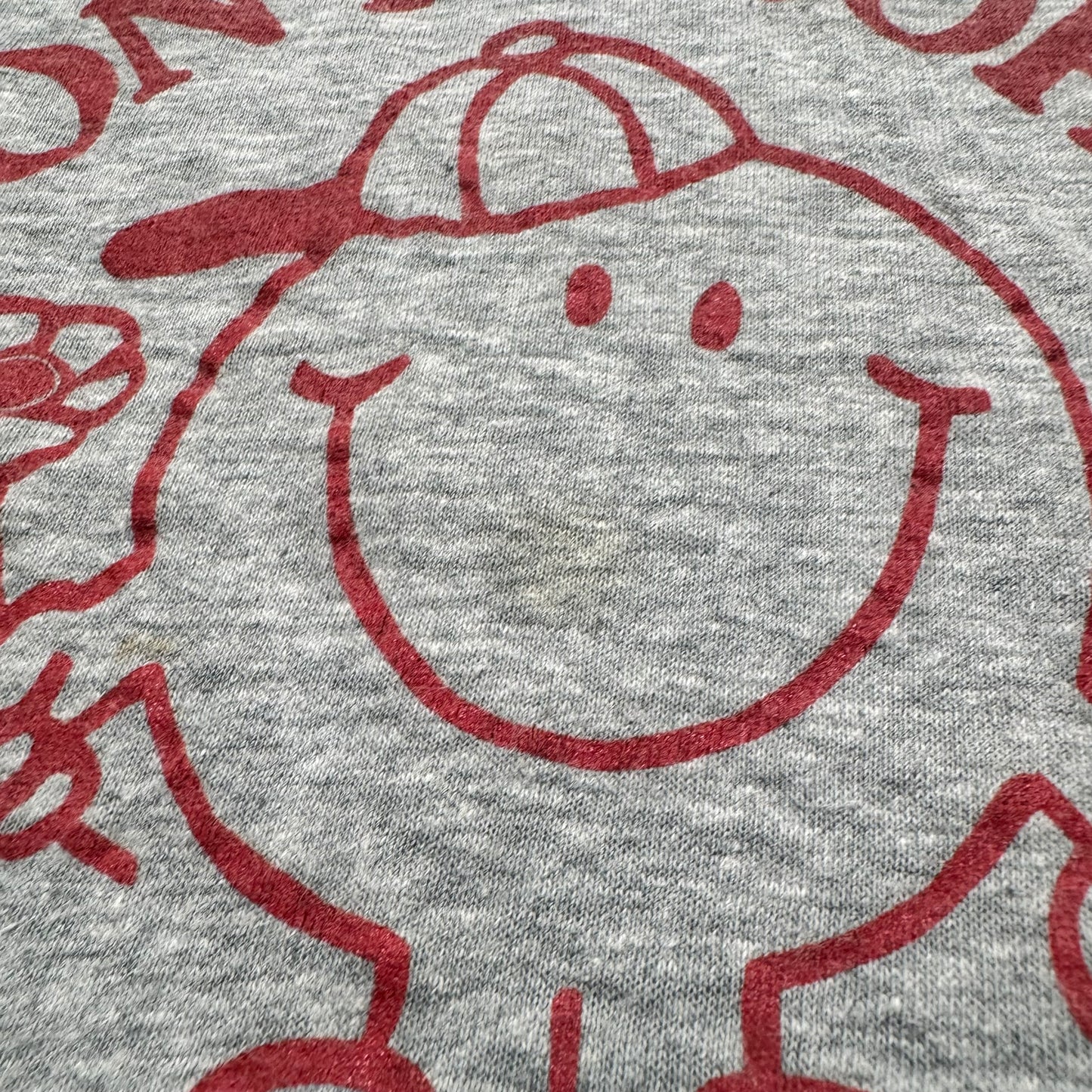 70s Kids Toddler Vintage Gray Hanes Ringer “Don’t Work Be Happy! “ Short Sleeve S 6Y 7Y 8Y Made in USA