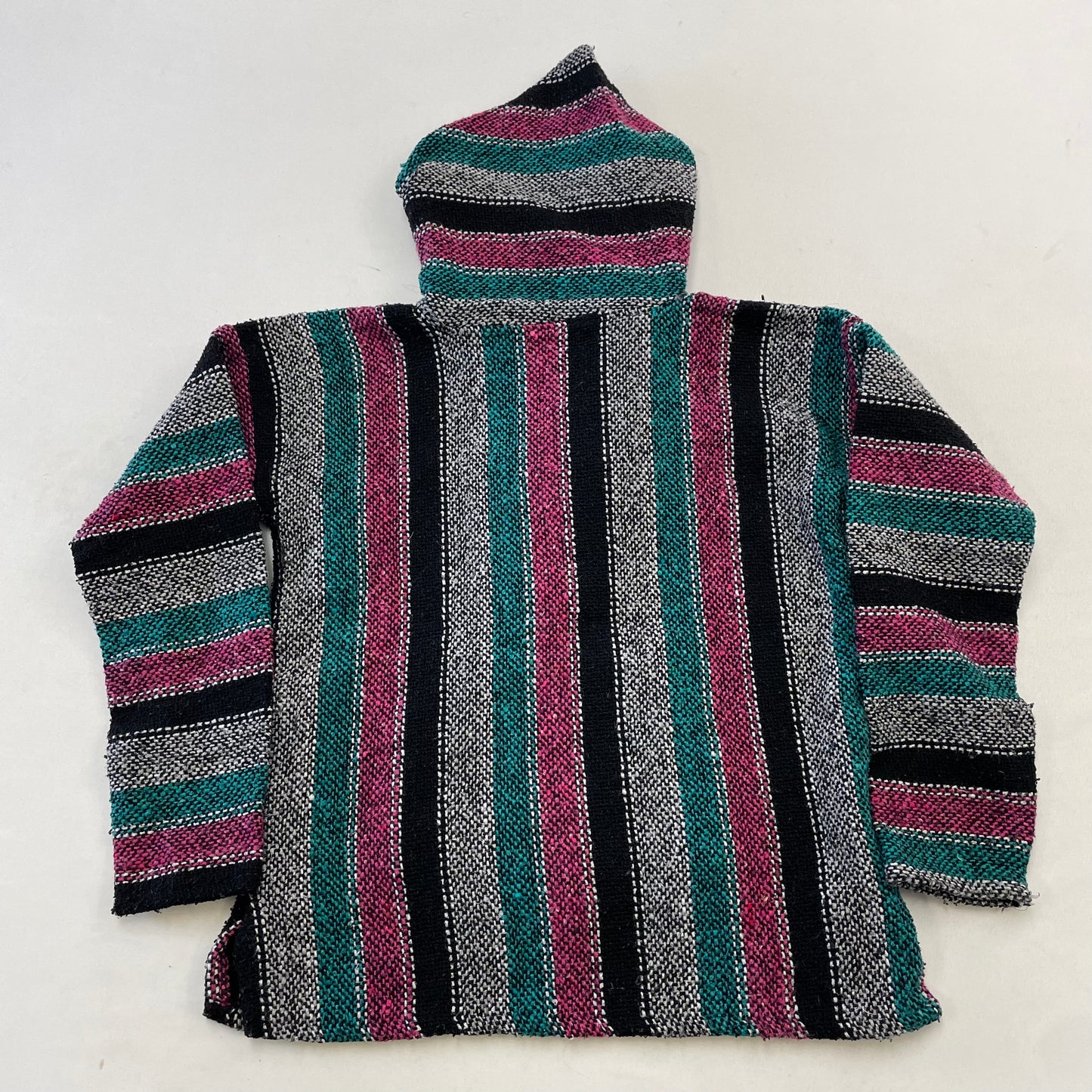 Kids/Teen Vintage Baja Mexican Hooded Sweater Size S