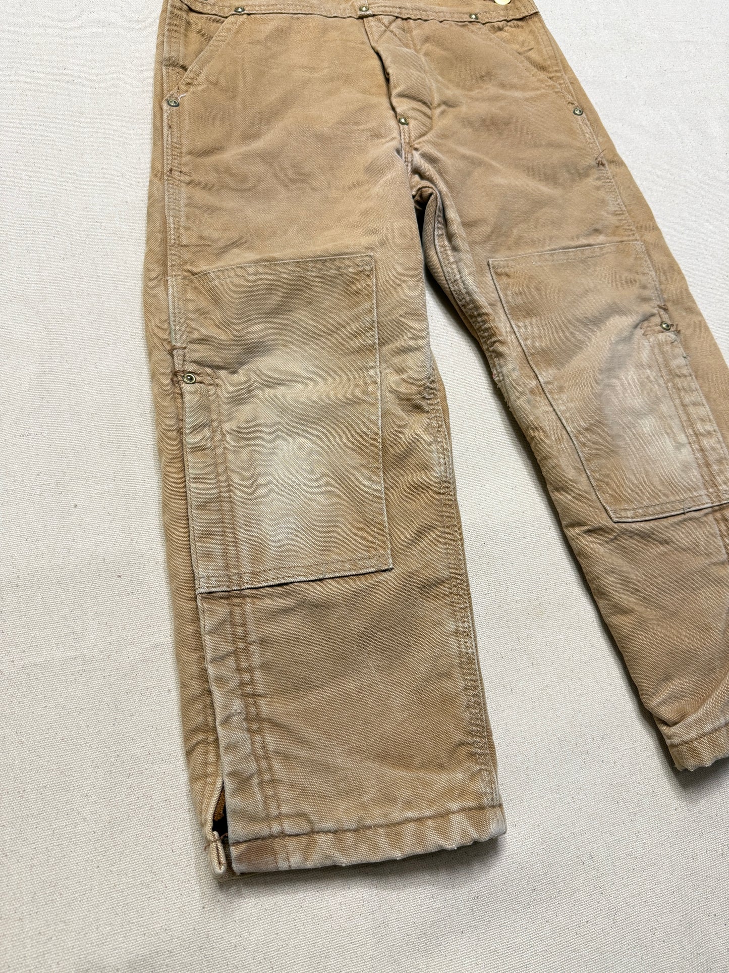 90s 2000 Kids Toddler Vintage Carhartt Duck Canvas Bib Lined Overall / 5y 6y