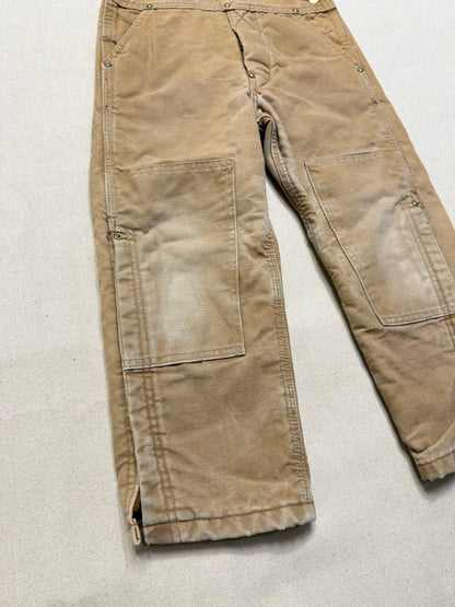 90s 2000 Kids Toddler Vintage Carhartt Duck Canvas Bib Lined Overall / 5y 6y