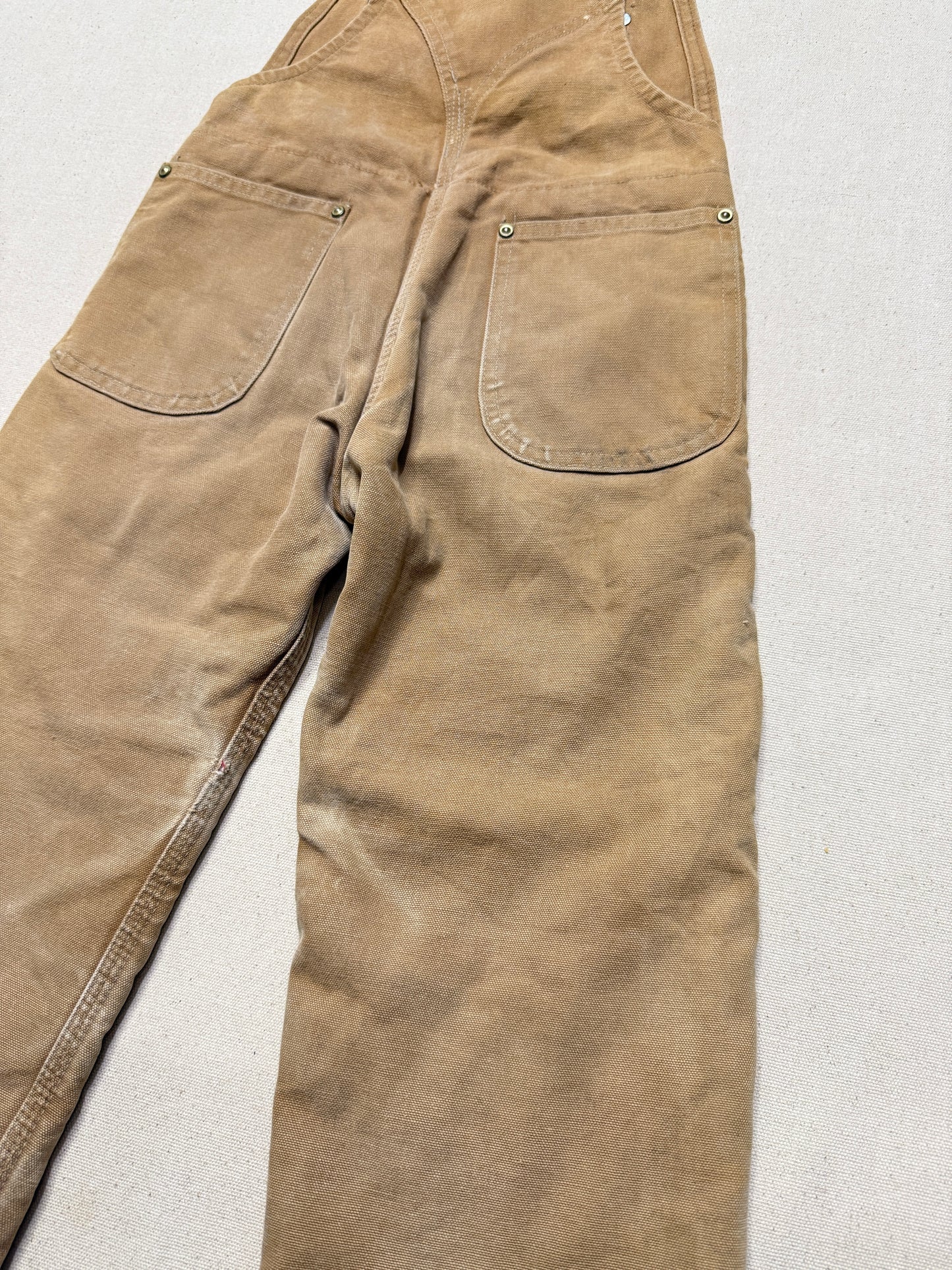 90s 2000 Kids Toddler Vintage Carhartt Duck Canvas Bib Lined Overall / 5y 6y