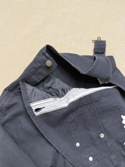 Modern Kids Carhartt Black Bib Double Knee Quilted Liner Overall / 5y 6y