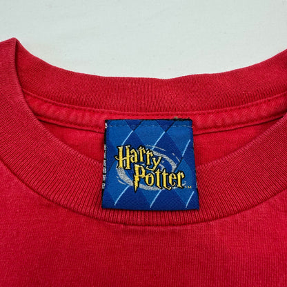 2002 Kids Toddler Vintage Harry Potter Seeker Quidditch Warner Bro Red T-Shirt 4Y 5Y 6Y Baby Tee