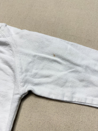 80s 90s Kids Toddler Vintage Oshkosh Bgosh Cool Print White Cotton Raglansleeve Longsleeve Top / 4T 5T / Made in USA