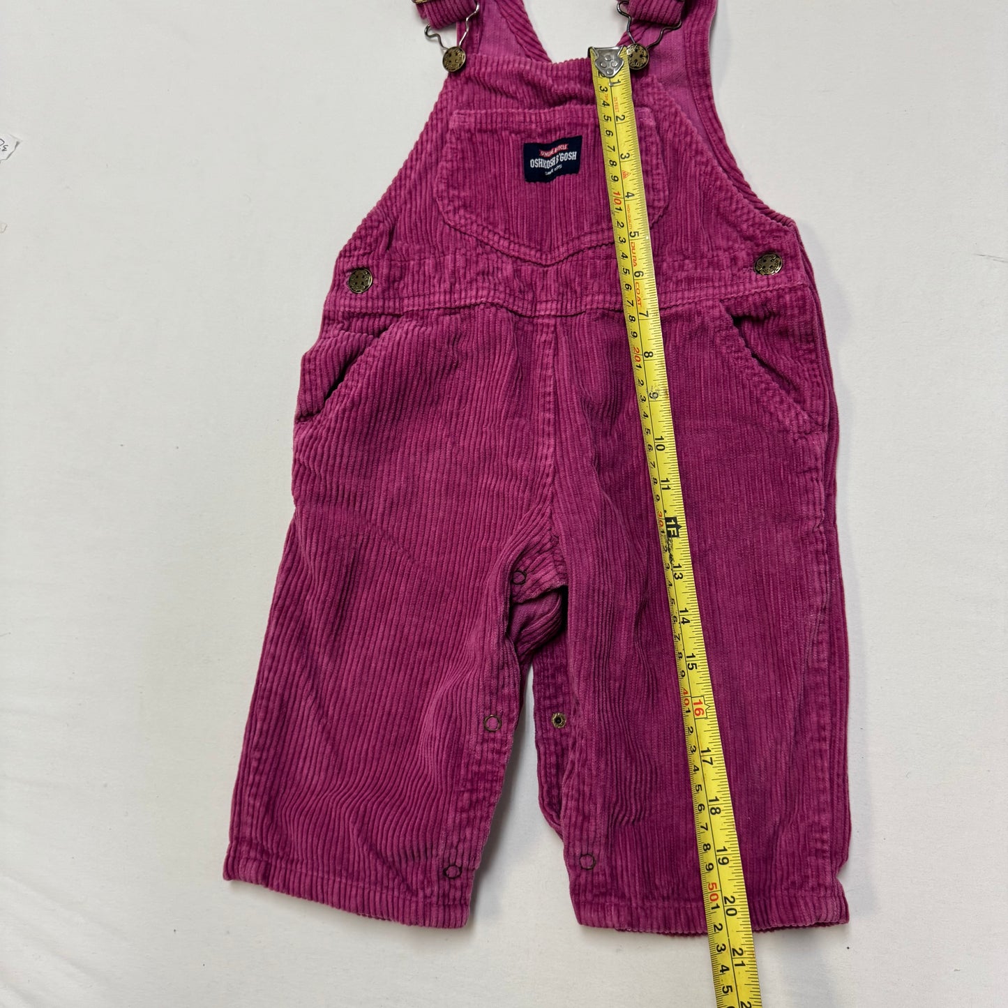 2000s Kids Toddler Infant Baby B’Gosh Oshkosh Purple Mauve Cordury Overall/18m/ Made in Canada