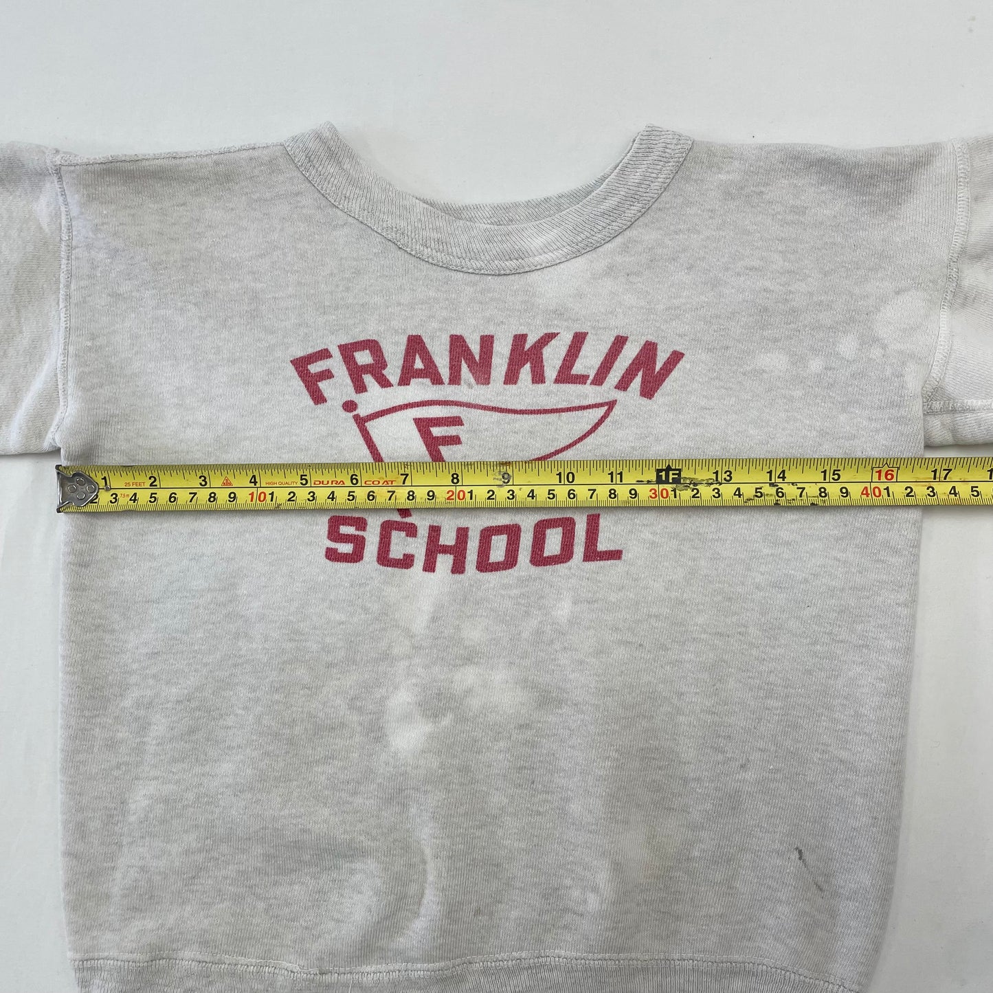 50’s 60’s Kids Youth Vintage FRANKLIN SCHOOL Sweatshirt / 8-10y