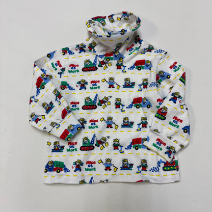 90s Kids Toddler Vintage Oshkosh Bgosh “ Mice at work” AOP Turtleneck Longsleeve Top / 2T/Made in USA