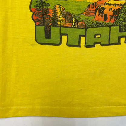 80s Kids Toddler Vintage Cedar City Utah USA Souvenir Tshirt / 7y 8y 9y / Baby Tee