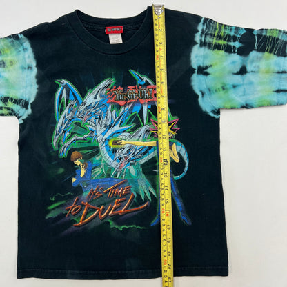 Y2K Kids Vintage Yu-Gi-Oh! Tie Dye T-shirt M(8)