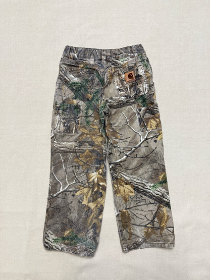 Kids Vintage Carhartt Duck Real Tree Camo Adjustable Waist Pants / 5y 6y