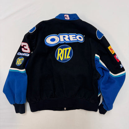 Kids Youth Oreo Ritz NASCAR Racing Snap Jacket Dale Earnhardt Jr  11Y 12Y 13Y