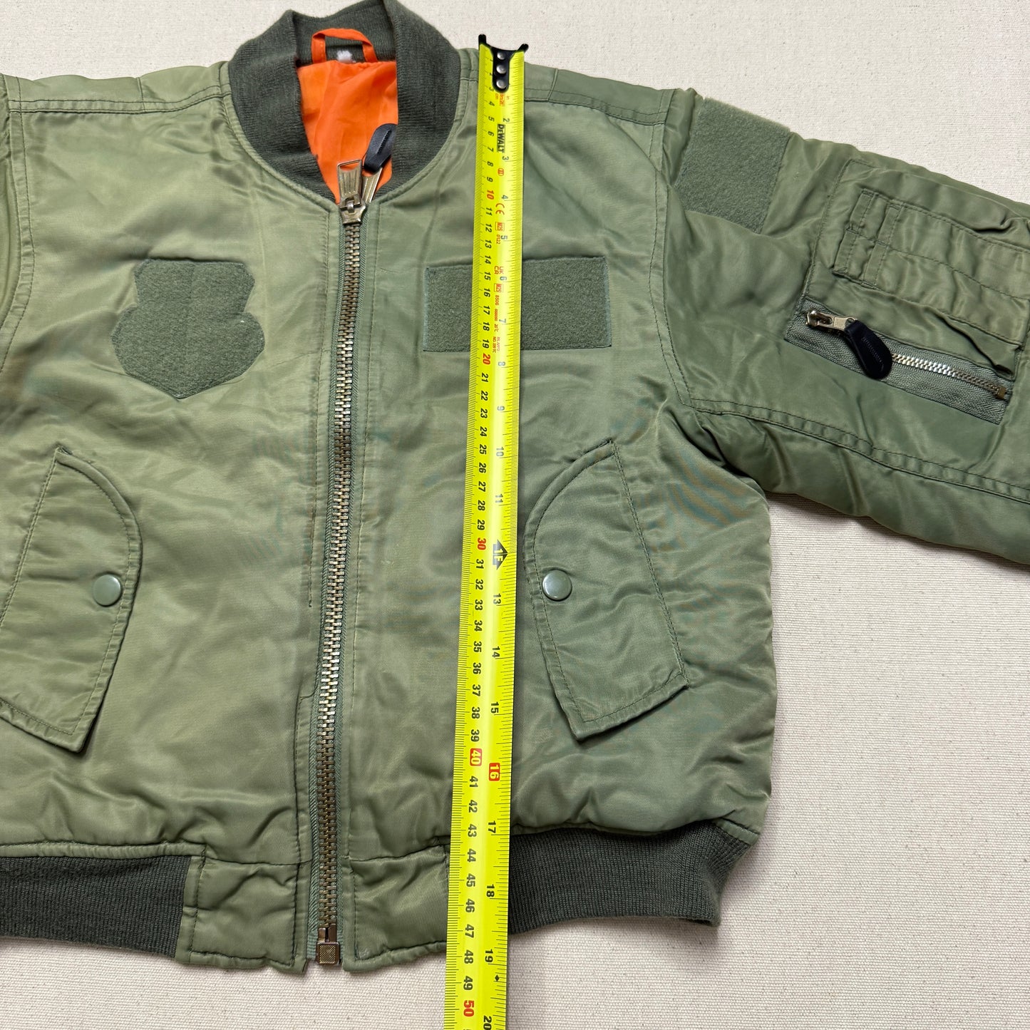90s 2000' Kids Vintage Fox Outdoor Products Kahki Orange Reversible MA-1 Jacket / 7y 8y 9y