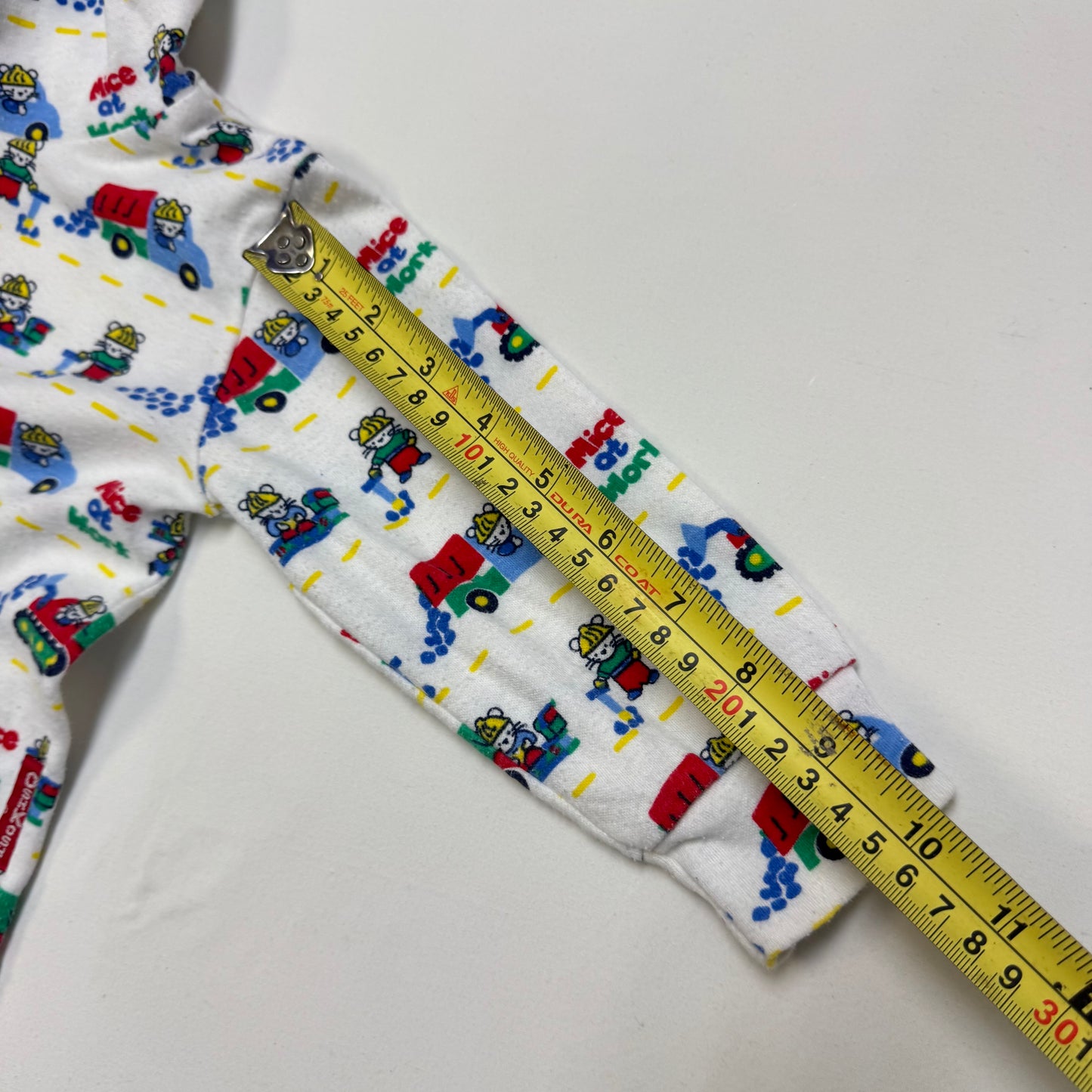 90s Kids Toddler Vintage Oshkosh Bgosh “ Mice at work” AOP Turtleneck Longsleeve Top / 2T/Made in USA