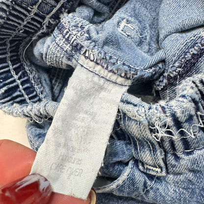 90s Kids Toddler Infant Vintage Baby B’Gosh Oshkosh Elastic Waistband Denim Pant //6m9m/