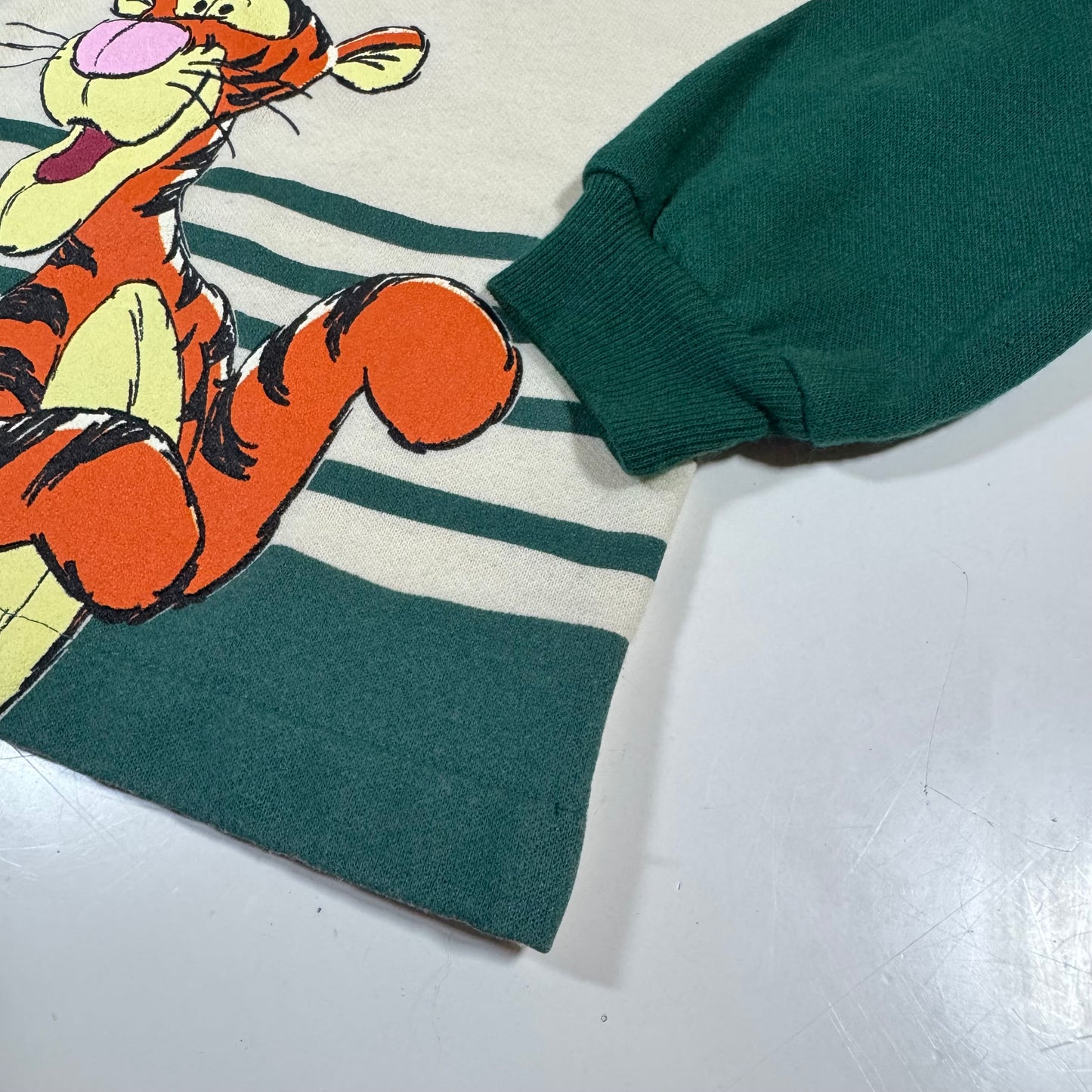 90s 2000s Kids Toddler Vintage Disney Pooh Tiger Pullover Long  Sleeve Light Sweatshirt 2T 3T 4Y