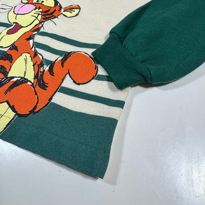 90s 2000s Kids Toddler Vintage Disney Pooh Tiger Pullover Long  Sleeve Light Sweatshirt 2T 3T 4Y