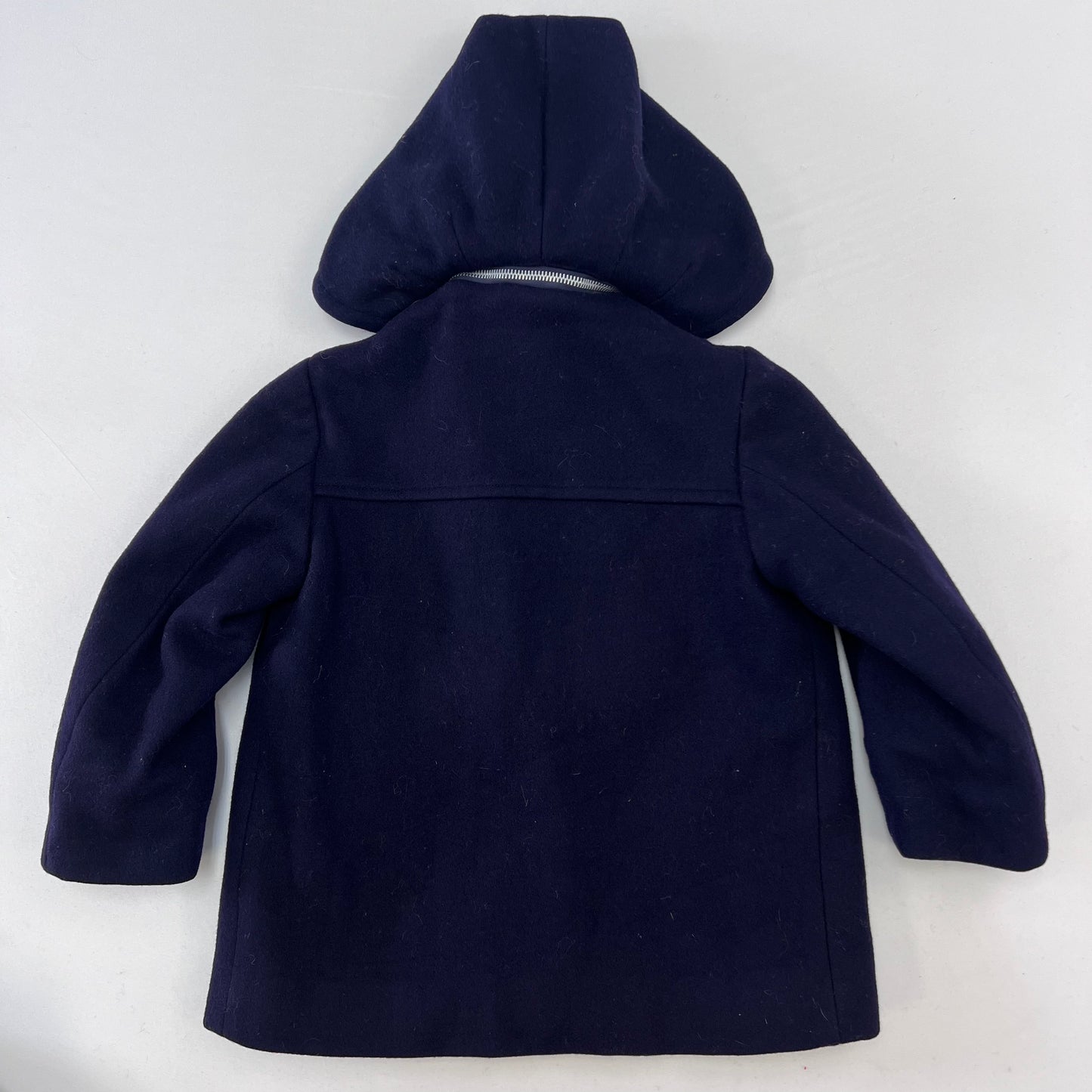 Kids Saks Fifth Avenue Navy Coat with Plaid Lining 5Y