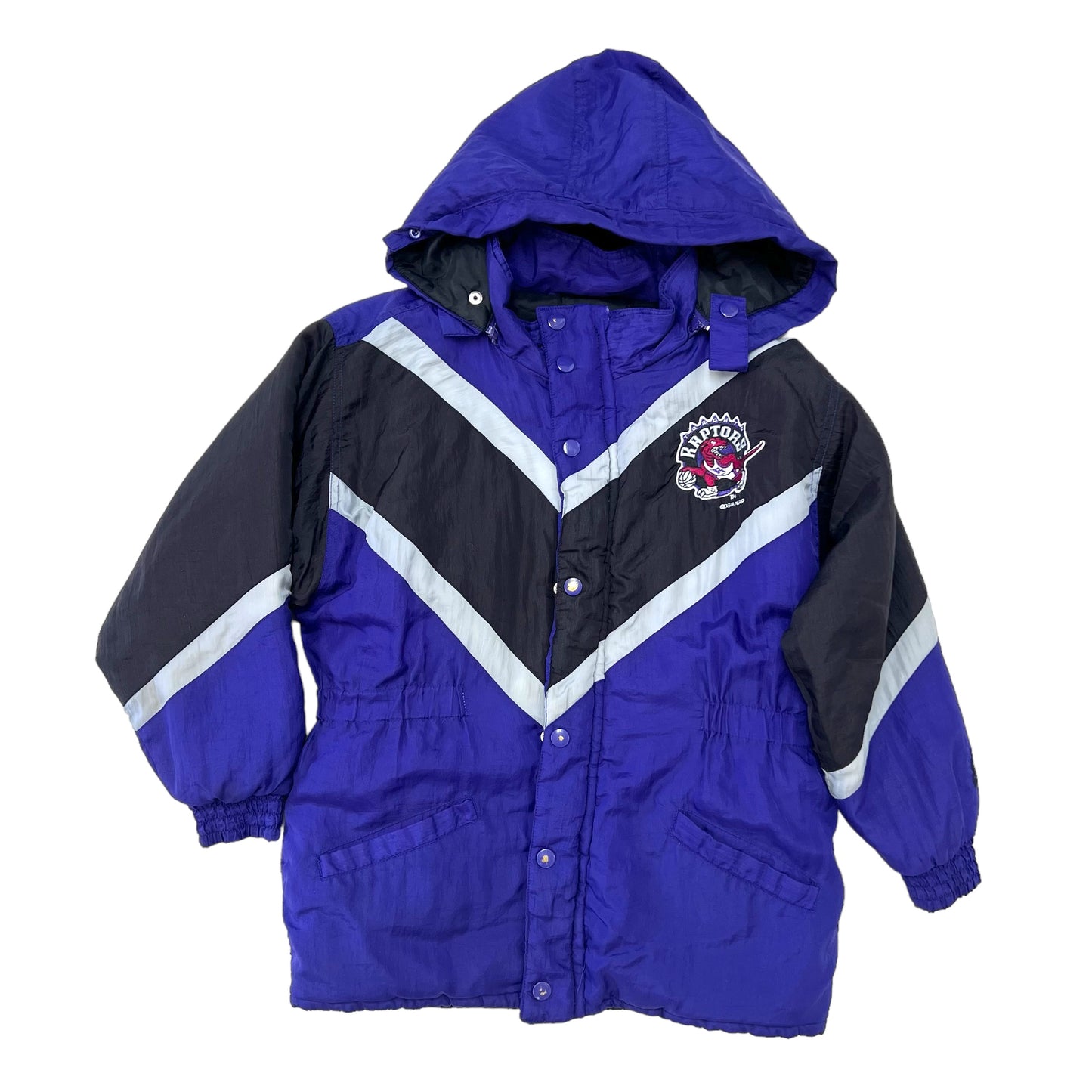 90s Kids NBA Raptors Purple Jacket With Hood S(6-8)