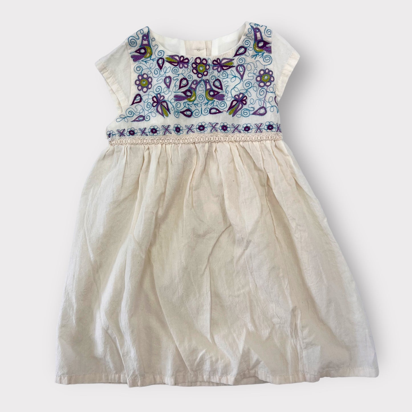 Vintage Embroidered Cotton Dress