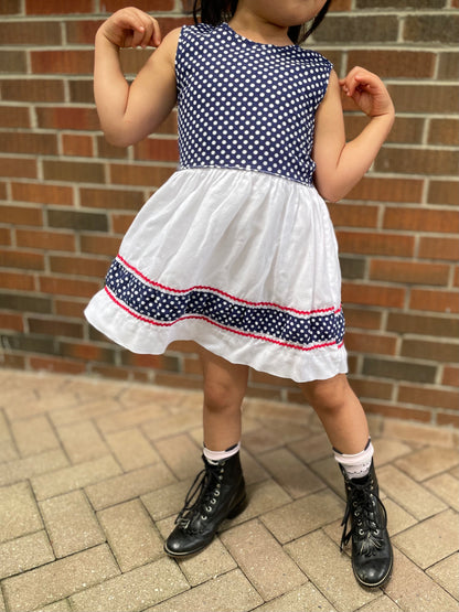 60s/70s Kids Vintage Cotton Dress