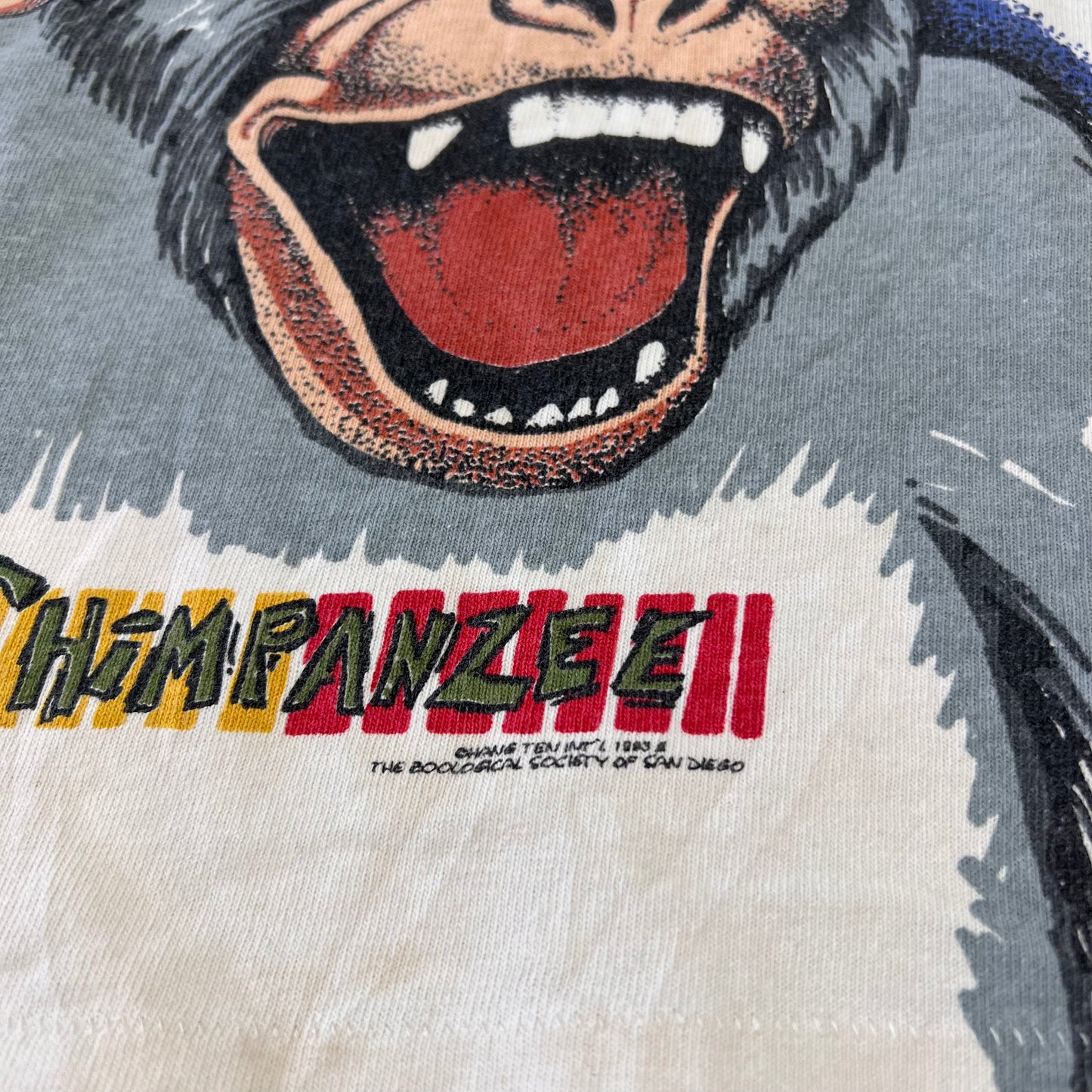 Vintage Hang Ten 👣 Fanky Chimpanzee print Tshirt